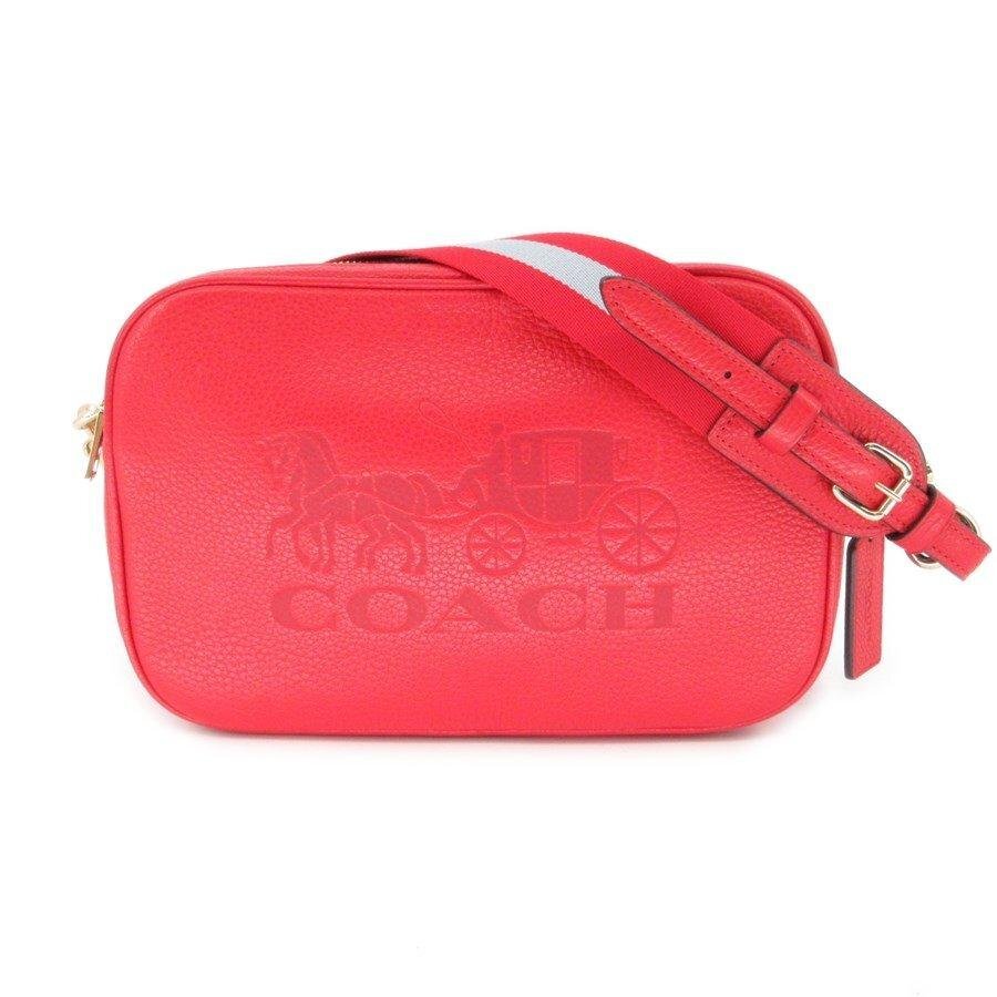 送料無料 超美品 コーチ COACH ショルダーバッグ ポシェット レザー コンバーチブル F75818 赤 レッド系 レディース拍卖