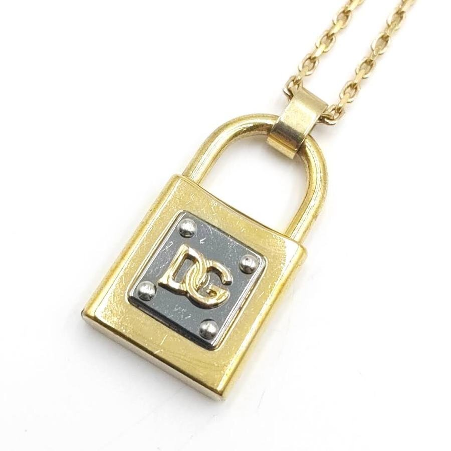 送料無料 ディー&ジー ドルチェ&ガッバーナ D&G DOLCE&GABBANA ネックレス パドロック 南京錠 レディース拍卖