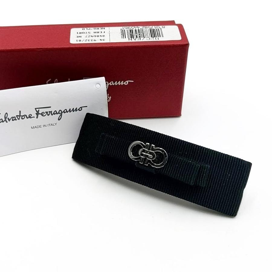 送料無料 超美品 サルヴァトーレフェラガモ Salvatore Ferragamo バレッタ ヘアクリップ ガンチーニ レディース拍卖