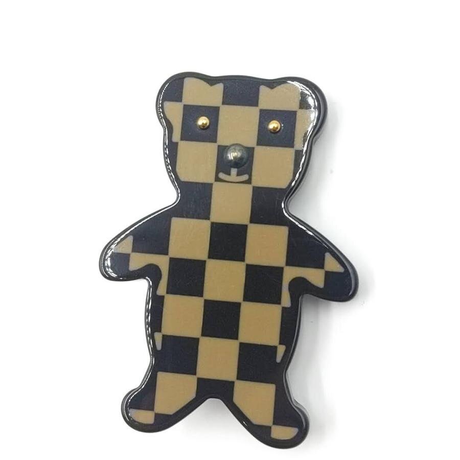 送料無料 ルイヴィトン LOUIS VUITTON ブロッシュ ヌヌールテディベ M64939 ブローチ ダミエ レディース拍卖