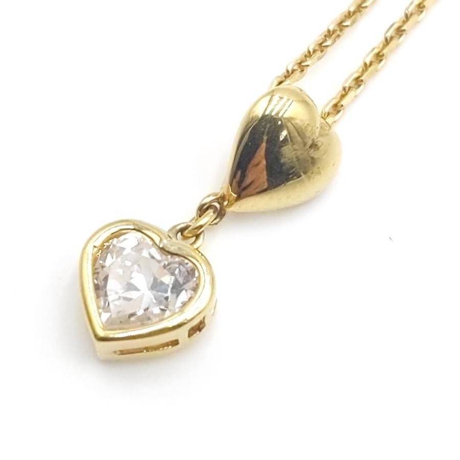 送料無料 クリスチャンディオール Christian Dior ネックレス ペンダント 小物 ハート ヴィンテージ レディース拍卖