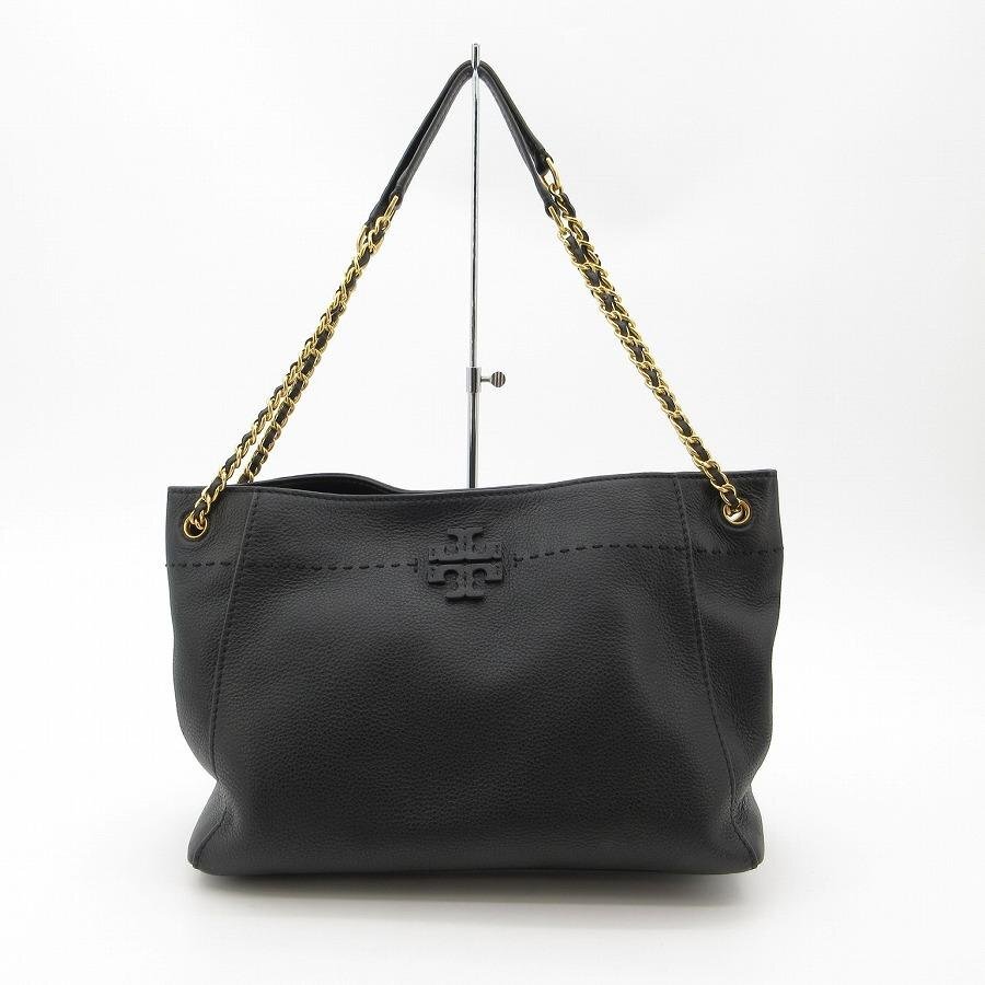 送料無料 超美品 トリーバーチ TORY BURCH トートバッグ ショルダーバッグ マックグロー チェーン レザー レディース拍卖