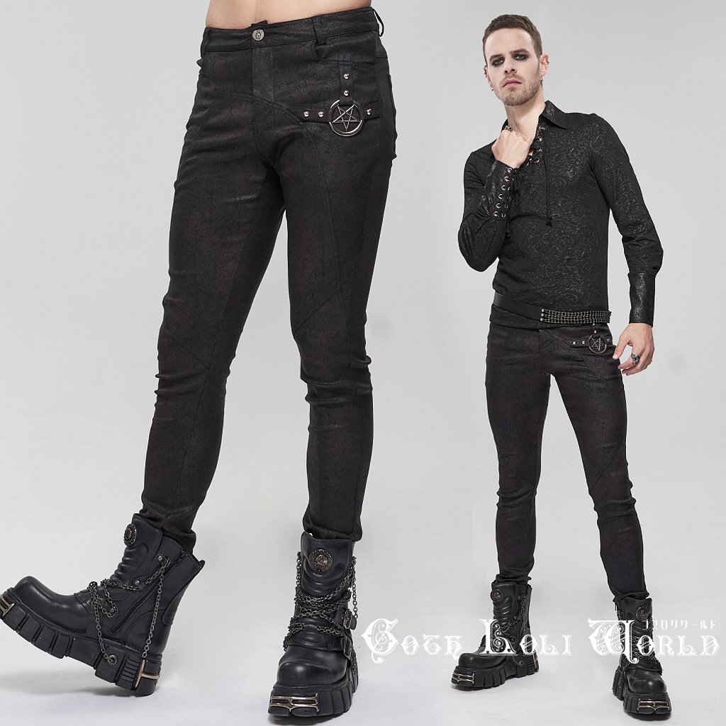 即納 PT155-S パンク ロック ファッション スキニー ロングパンツ ゴシック ヴィジュアル系 V系 サブカル コスプレ 個性的 ライブ衣装拍卖