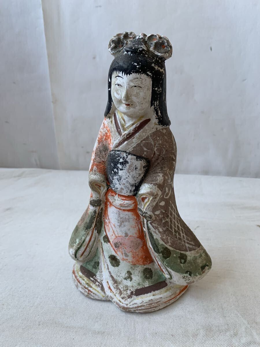 旧家蔵出し 古い土人形 コレクション古道具アンティークビンテージ当時物郷土玩具年代物民芸品昭和レトロオブジェインテリア飾りお土産収集拍卖