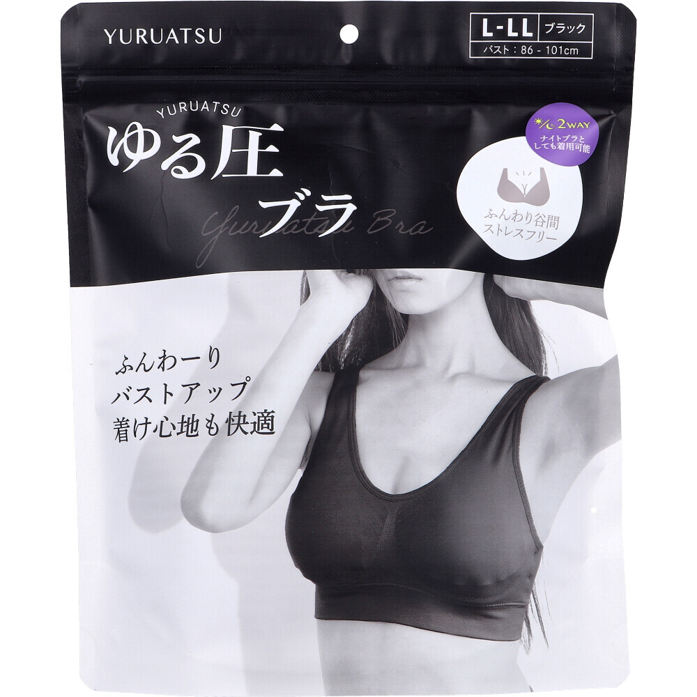 即決★ゆる圧ブラ ブラック L-LL 1枚入拍卖