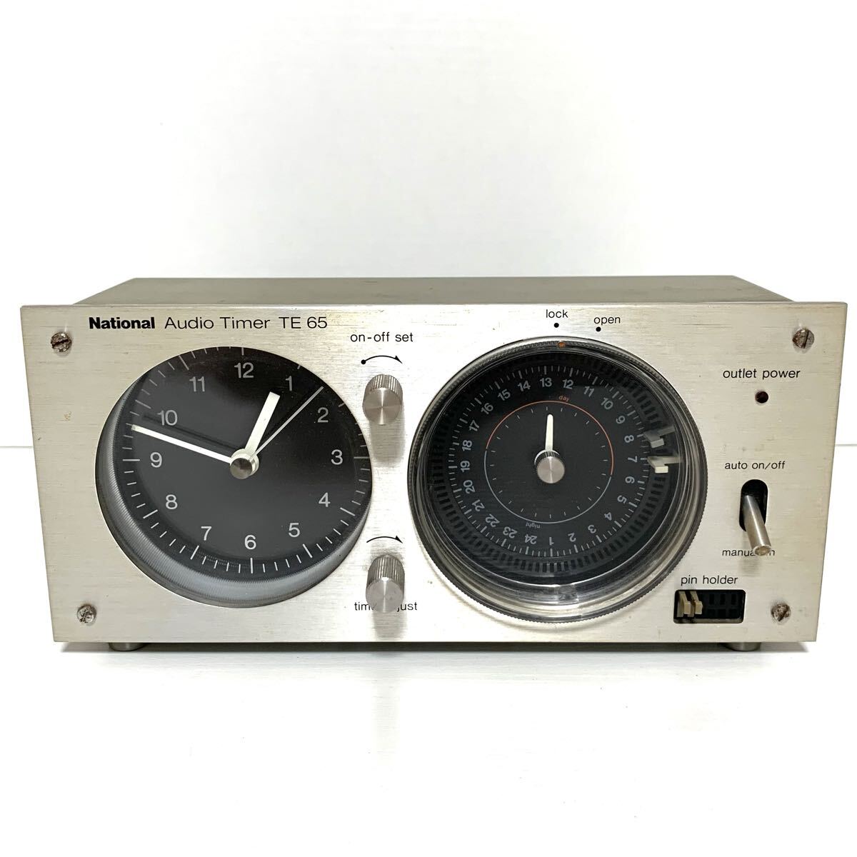 昭和レトロ National ナショナル TE65 Audio Timer オーディオタイマー 昭和レトロ家電 拍卖