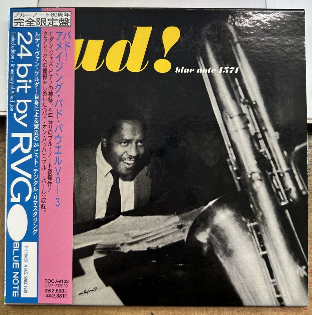 アメイジング・バド・パウエル VOL.3 【中古CD】 紙ジャケット サンプル盤 BUD POWELL BLUE NOTE RVG TOCJ-9122拍卖