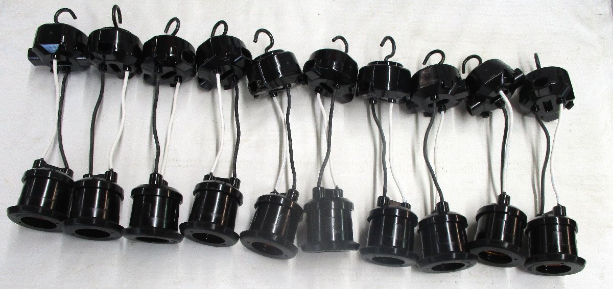 ★ 101271 防雨ソケット E26 ヒートン付 10個 ミツバ電陶 ネオソケット-G 附属品 取扱説明書付 未使用 ★拍卖