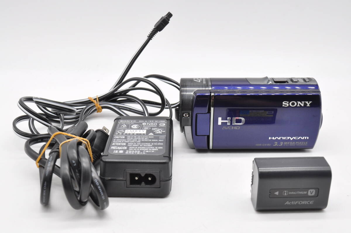★極上美品★SONY ソニー HANDYCAM HDR-CX180 ブルー #B4034拍卖