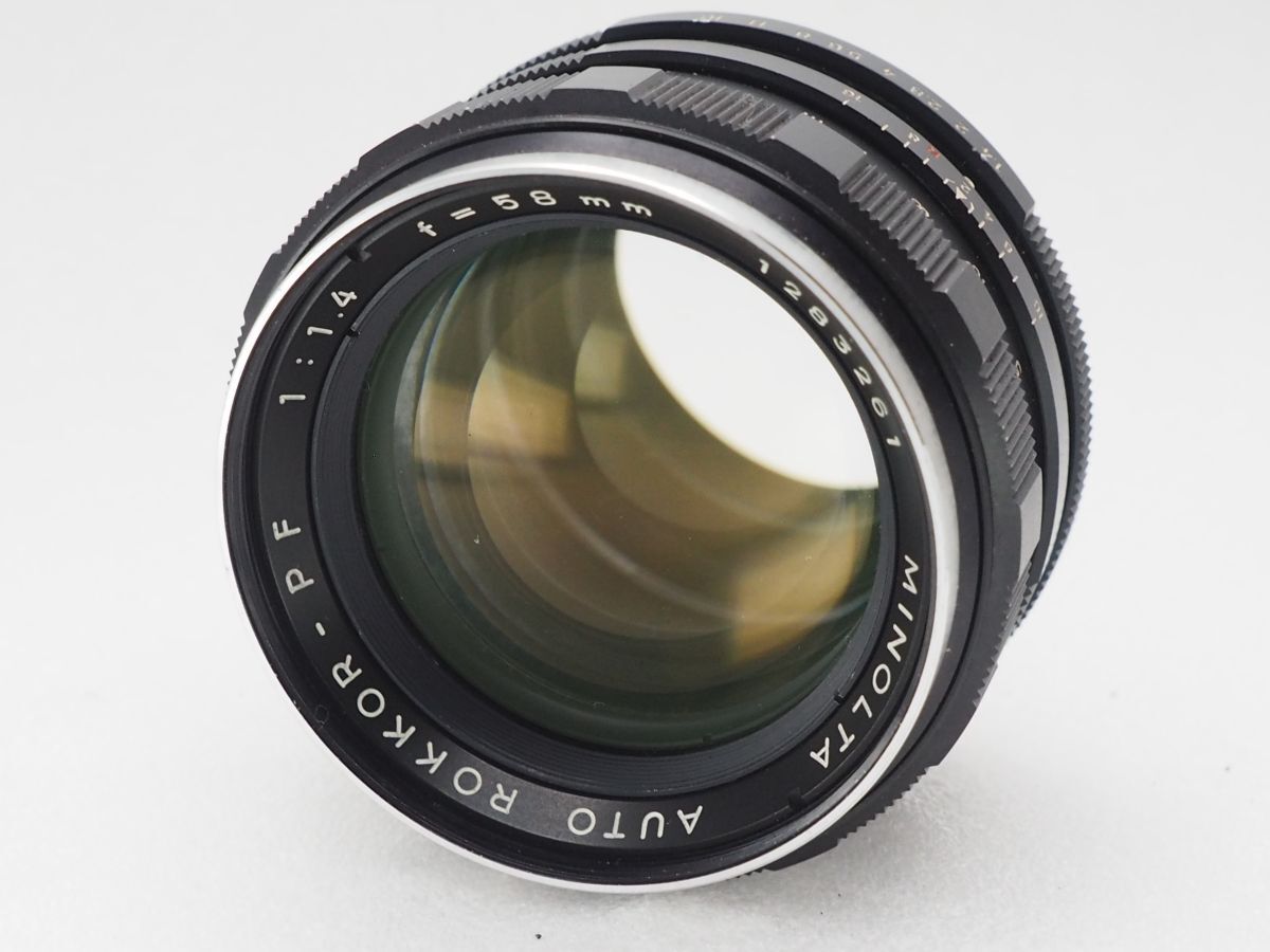 ★実用美品★ MINOLTA ミノルタ AUTO ROKKOR-PF 58mm F1.4 ★動作OK★ @7955拍卖