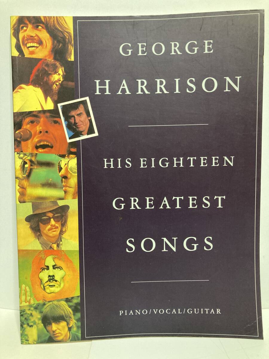 ジョージ・ハリスン ピアノ・ギターコード譜 GEORGE HARRISON HIS EIGHTEEN GREATEST SONGS拍卖