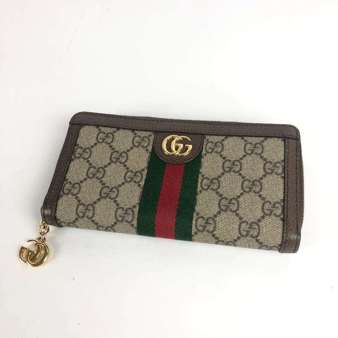 GUCCI グッチ オフディア GGスプリーム シェリーライン 長財布 真贋鑑定 送料無料 人気 正規品 即決拍卖