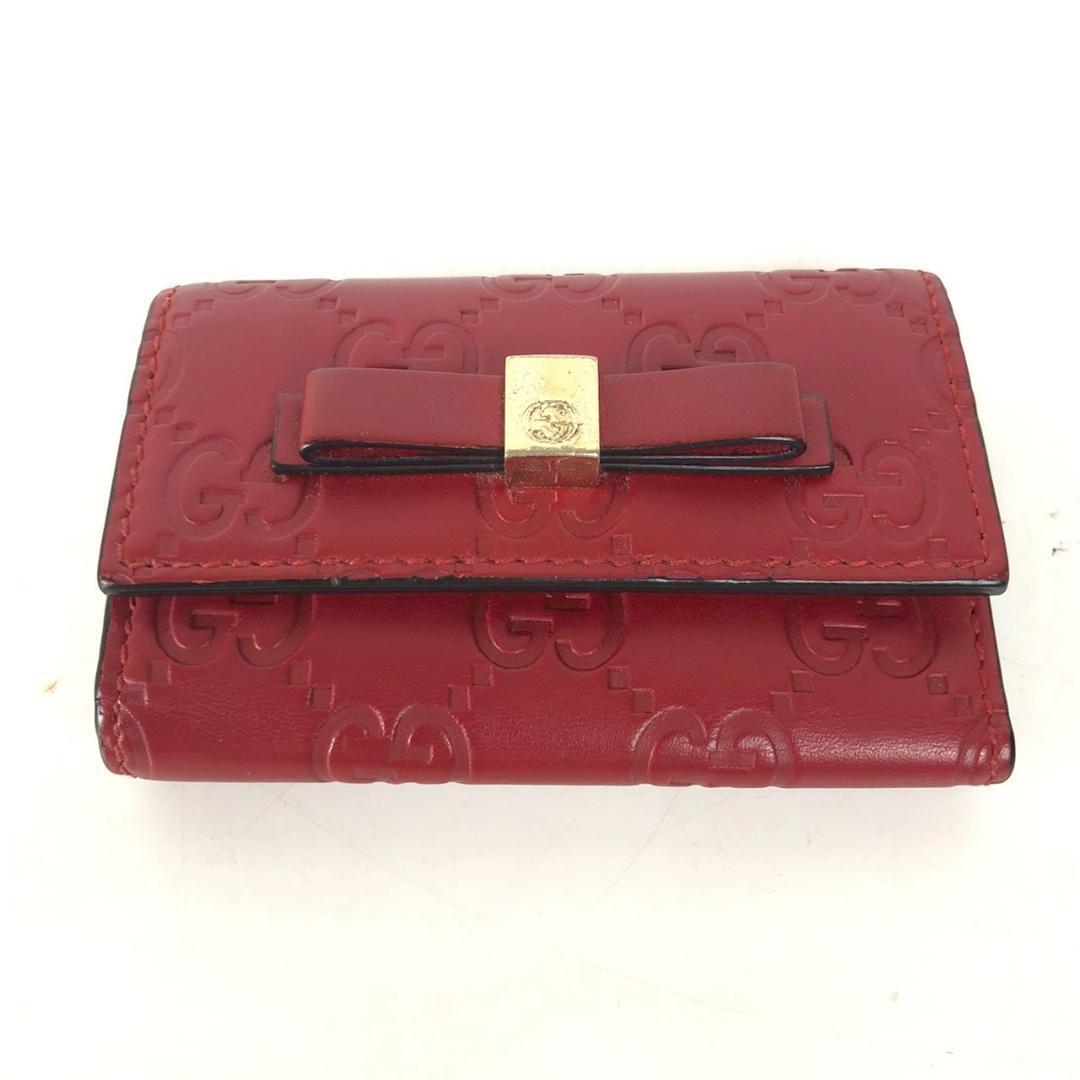 GUCCI グッチ グッチシマ キーケース レッド 388682 レディース 正規品 送料無料 ブランド 人気拍卖