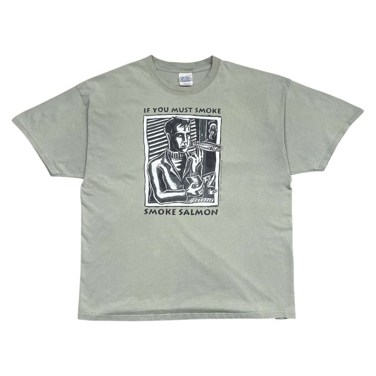 00s レイ・トロール 魚 スモーク サーモン 2002 アート Tシャツ サイズ 2XL XXL拍卖