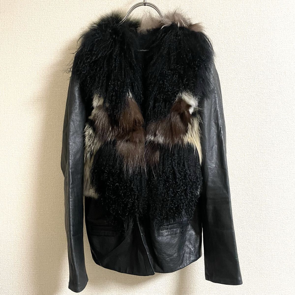 archive japanese label gimmick Fox mix fur vest gilet grunge 00's y2k ギミック フォックス ファー ベスト ジレ ギャル お兄系 平成拍卖