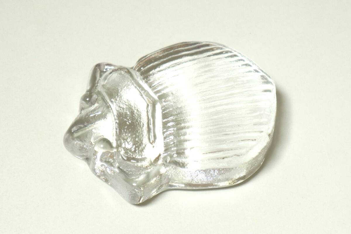 ヴィンテージ★カブトムシ ガラスオブジェ ペーパーウェイト★Lisa Larson リサ ラーソン★Royal Krona ロイヤルクローナ拍卖