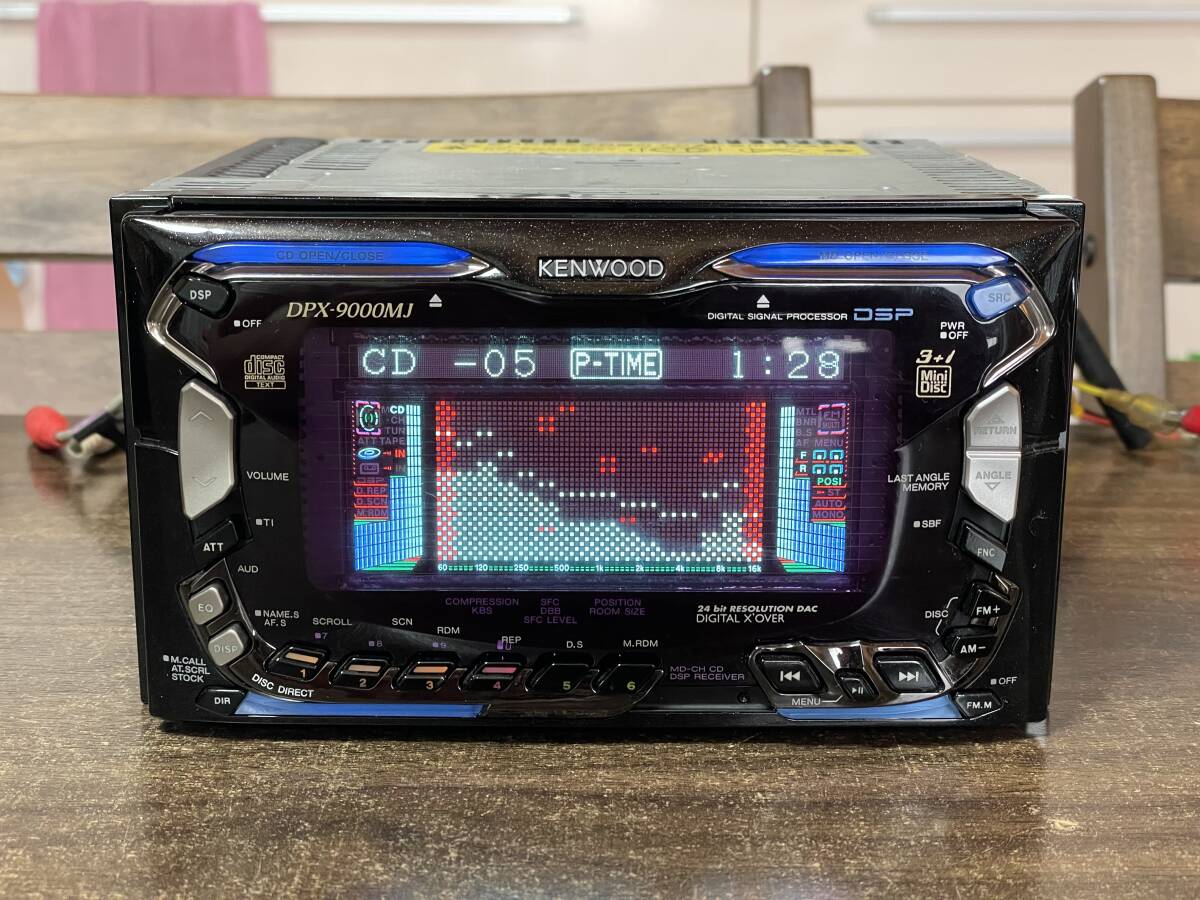 美品□ケンウッド製2DIN CD/3MDデッキ DPX-9000MJ 各部点検OH済 動作確認済拍卖