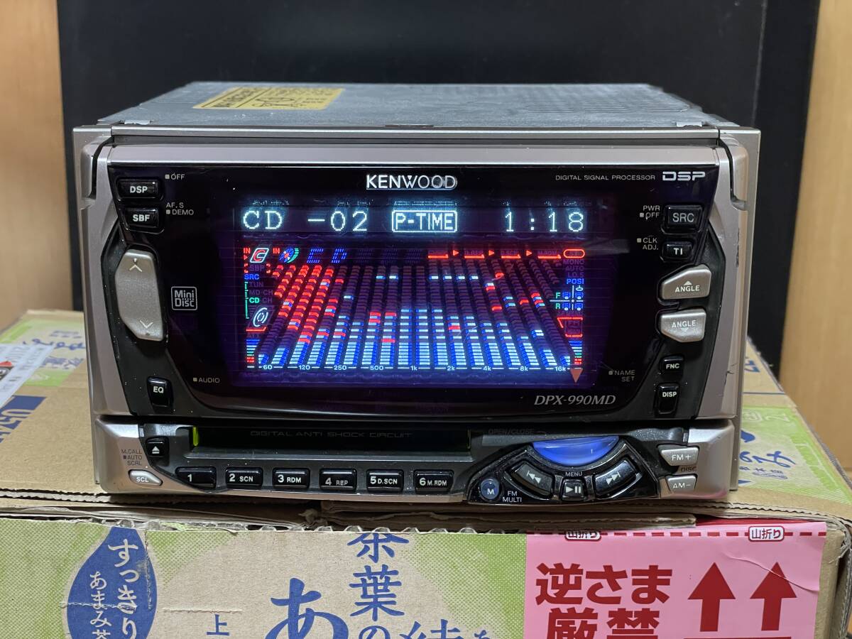 OH動作品□ケンウッド製2DIN CD/MDデッキ DPX-990MD 動作確認済拍卖