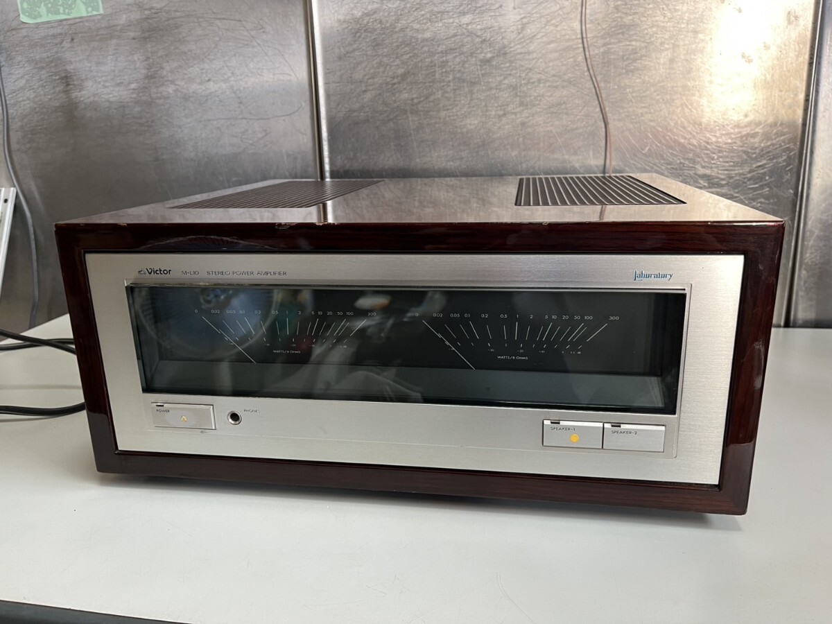 ○ Victor パワーアンプ M-L10 STEREO POWER AMPLIFIER 動作確認済 ランプOK インジケーターOK! JVC 中古品 ③拍卖