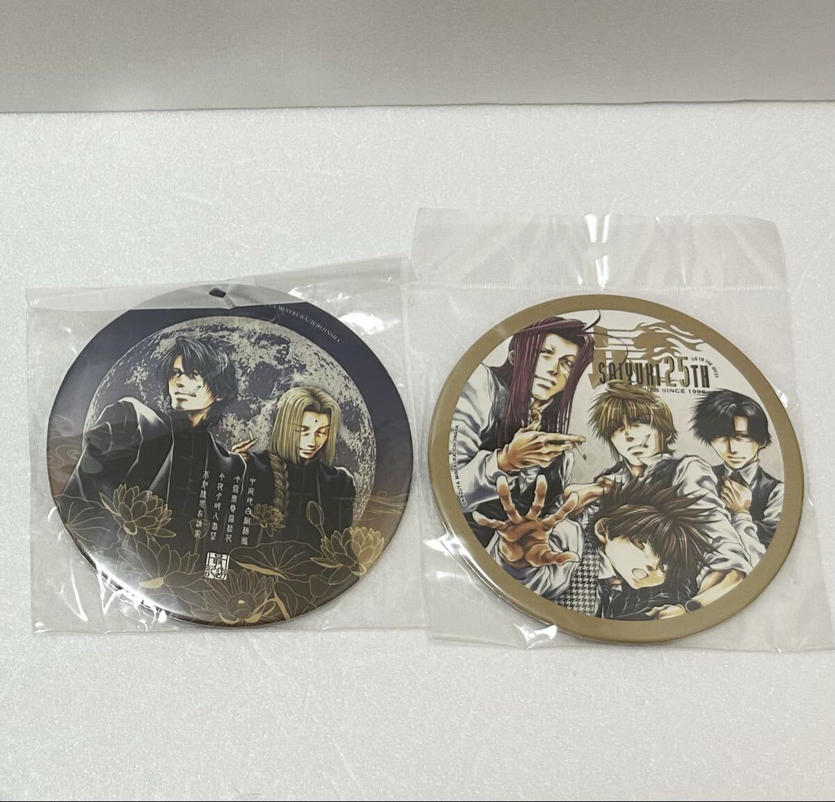 最遊記25th EXHIBITION 三蔵一行BIG缶バッジ 烏哭 光明 原画展 セット拍卖