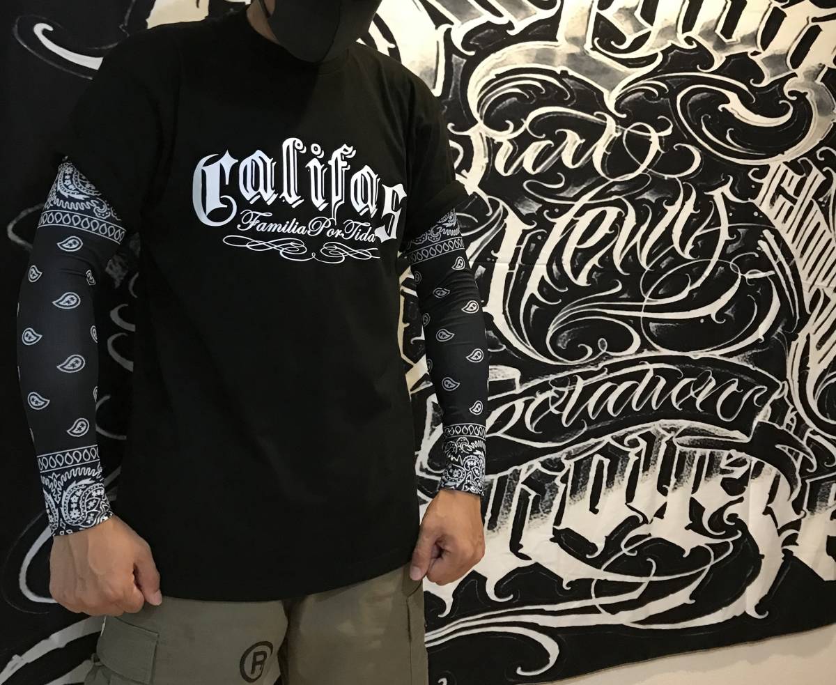 US買付 新品 送料無料 アームカバー UVカット 日焼け 紫外線 腕保護 バイク インナー 普段着用にも LA購入 バンダナ チカーノ ローライダー拍卖