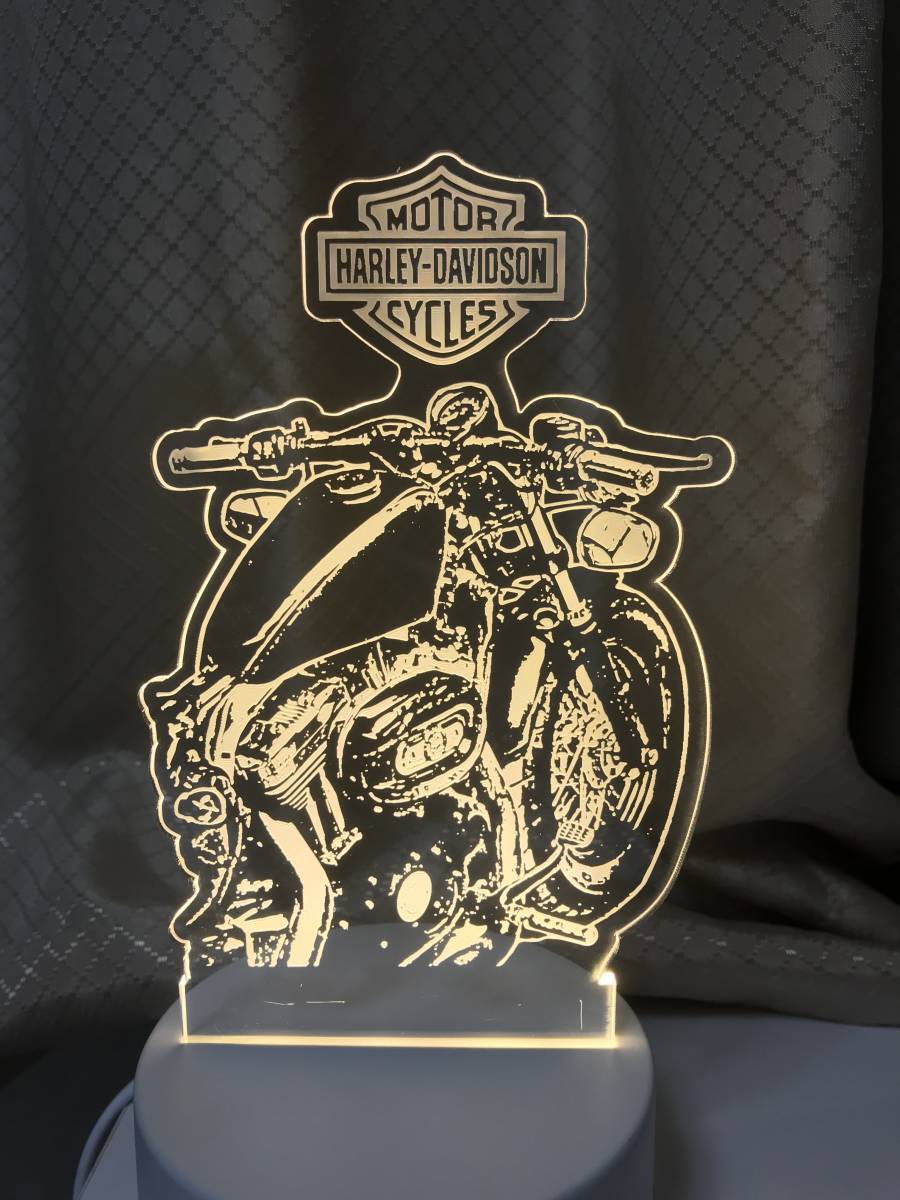 非売品 ハーレーダビッドソン HARLEY DAVIDSON スポーツスター 883 1200LED 照明 デスクライト 屋内インテリア ナイトライト ルームライト拍卖