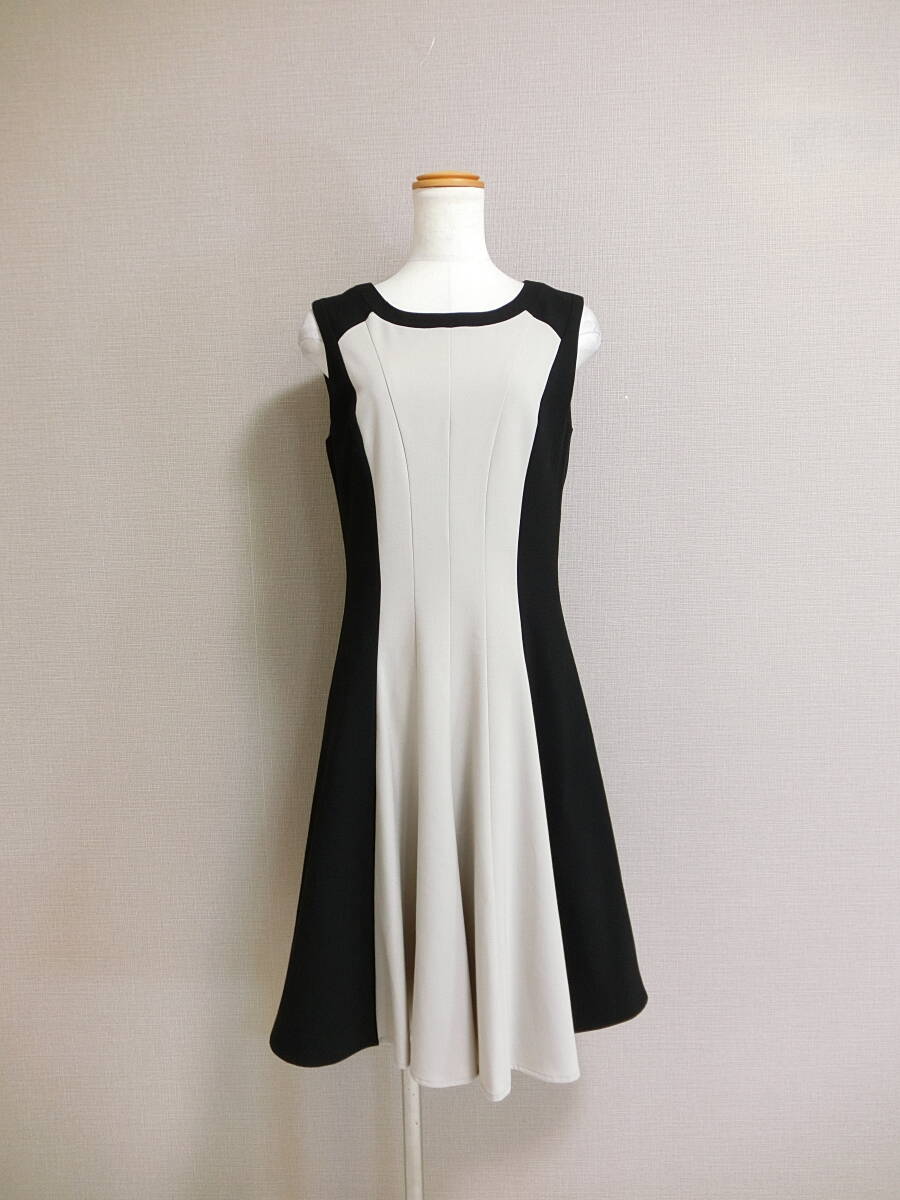 Calvin klein カルバンクライン バイカラー ストレッチ 美ライン ワンピース ブラック ベージュ 4拍卖