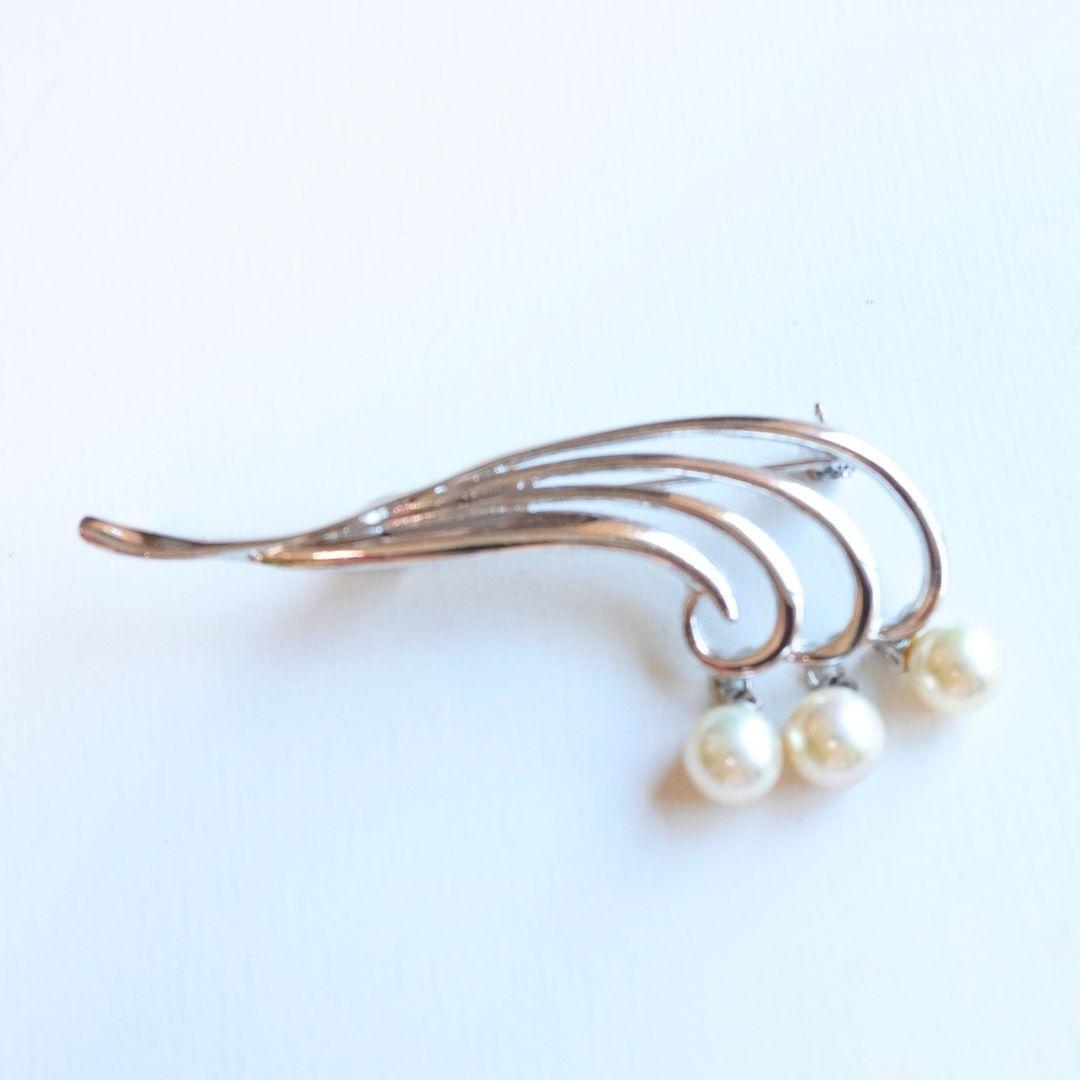 パールウェーブシルバーブローチ拍卖