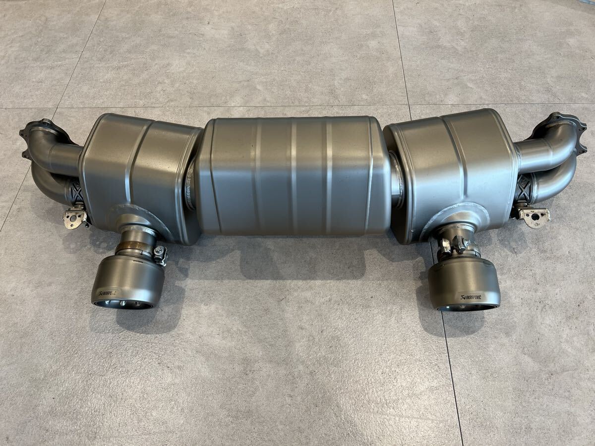 PORSCHE 718 CAYMAN GT4/SPYDER Akrapovic exhaust systems スリップオン+テールパイプセット 超美品拍卖
