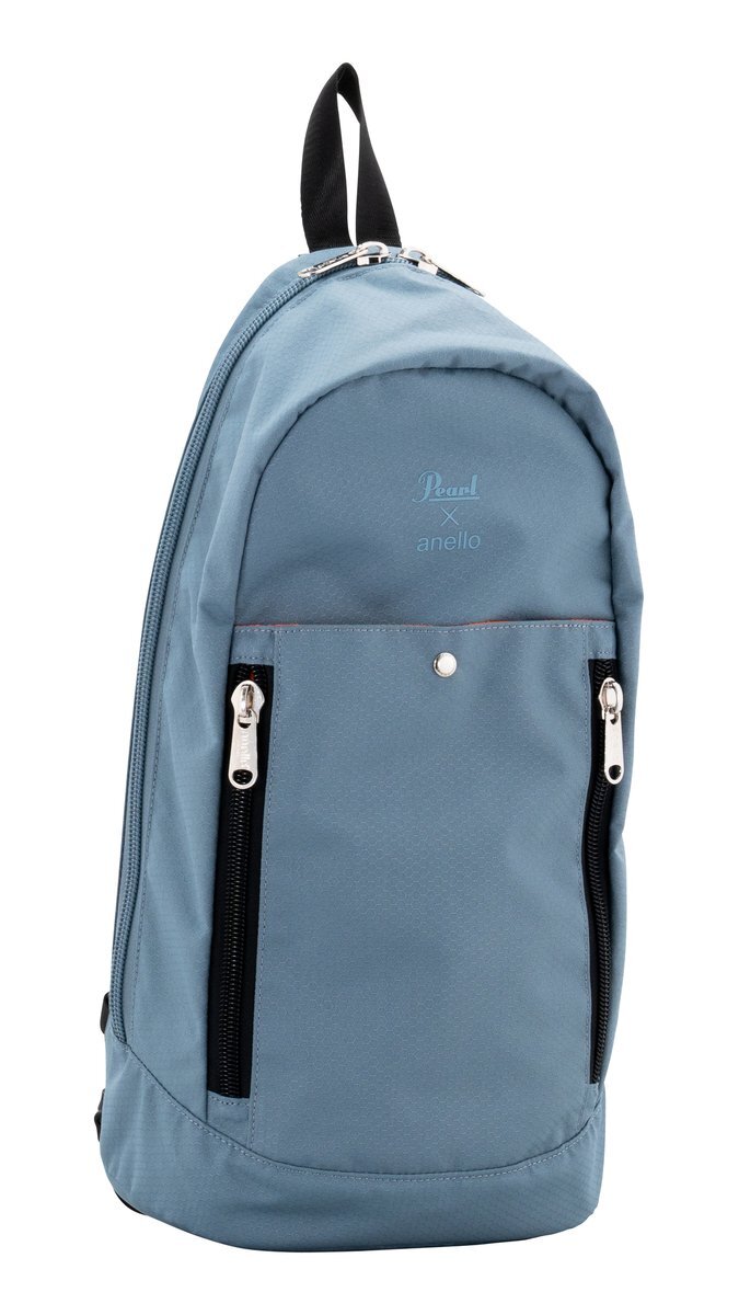 即決◆新品◆送料無料Pearl ANL-BODY #BGY ブルーグレイ パール × anello コラボ クロス ボディバッグ たすき掛け ケース拍卖