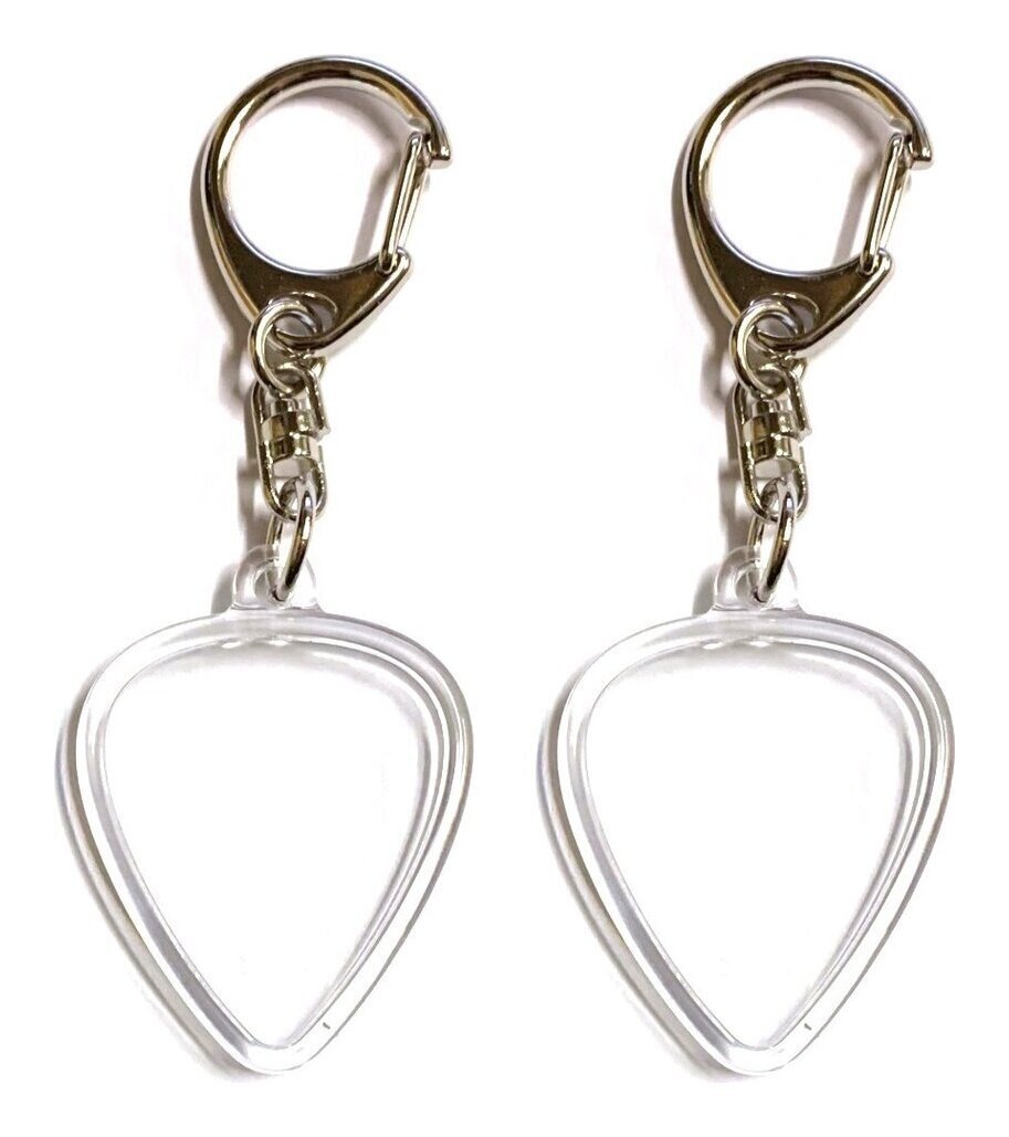 即決◆新品◆送料無料ハメパチ ピック・キーホルダー/ティアドロップ型用/2個セット 日本製 ピックをキーホルダーに!ピックケース/メール便拍卖