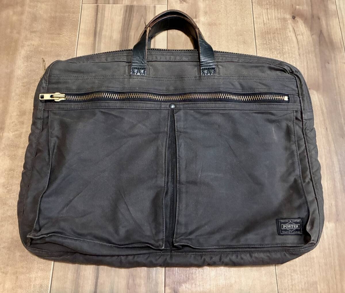 PORTER DUAL ポーター デュアル ワックスコットン ブリーフケース拍卖