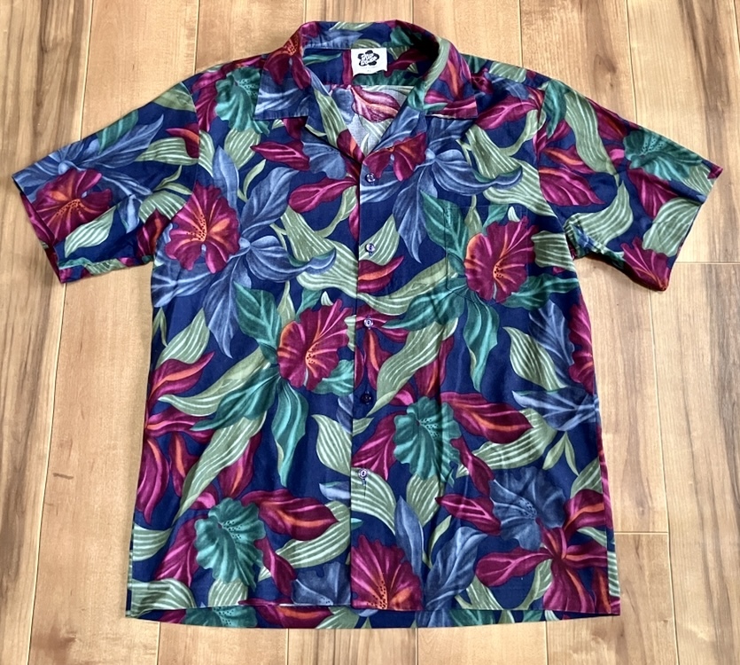 ヴィンテージ HiloHattie 渋色柄 ハワイアンシャツ アロハ XL拍卖
