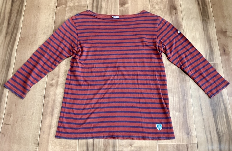 ORCIVAL オーシバル ボーダーカットソー バスクシャツ エンジ系拍卖