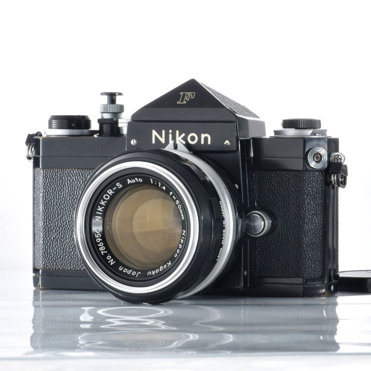 【ニコン】動作確認済み!Nikon F アイレベル ブラック + 非Ai NIKKORS Auto 50mm F1.4 #K852拍卖
