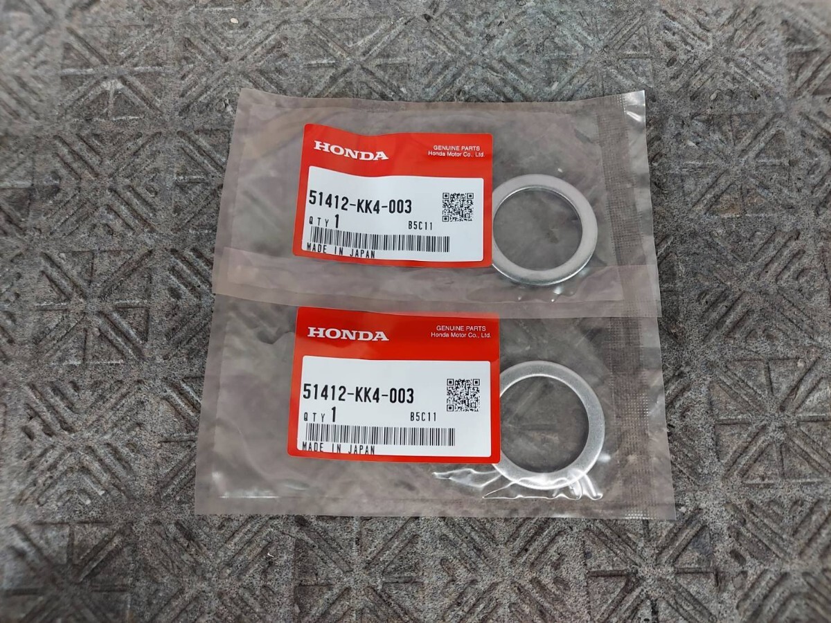 新品・未開封 ホンダ エイプ50 エイプ100 バックアップリング 2個セット リング バックアップ 51412-KK4-003 HONDA 純正 部品拍卖