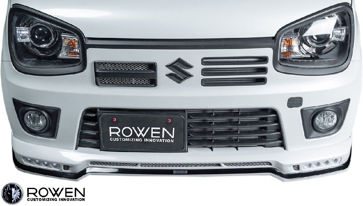 【M’s】 スズキ HA36S アルトワークス (2015.12-) ROWEN フロントスポイラー FRP ロェン ロウェン 狼炎 エアロ パーツ カスタム 1K001A00拍卖