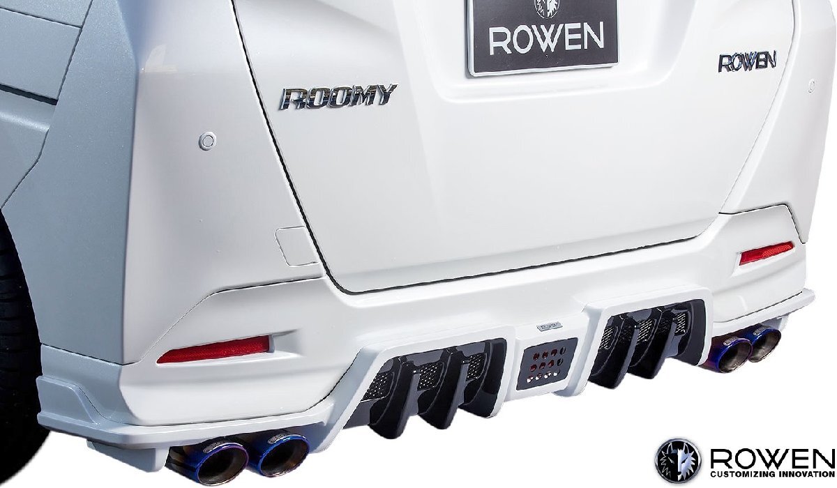 【M’s】 トヨタ ルーミーカスタム 後期 M900A M910A (2020.9-) ROWEN リアアンダースポイラー ロェン ロウェン エアロ パーツ 1T027P00拍卖