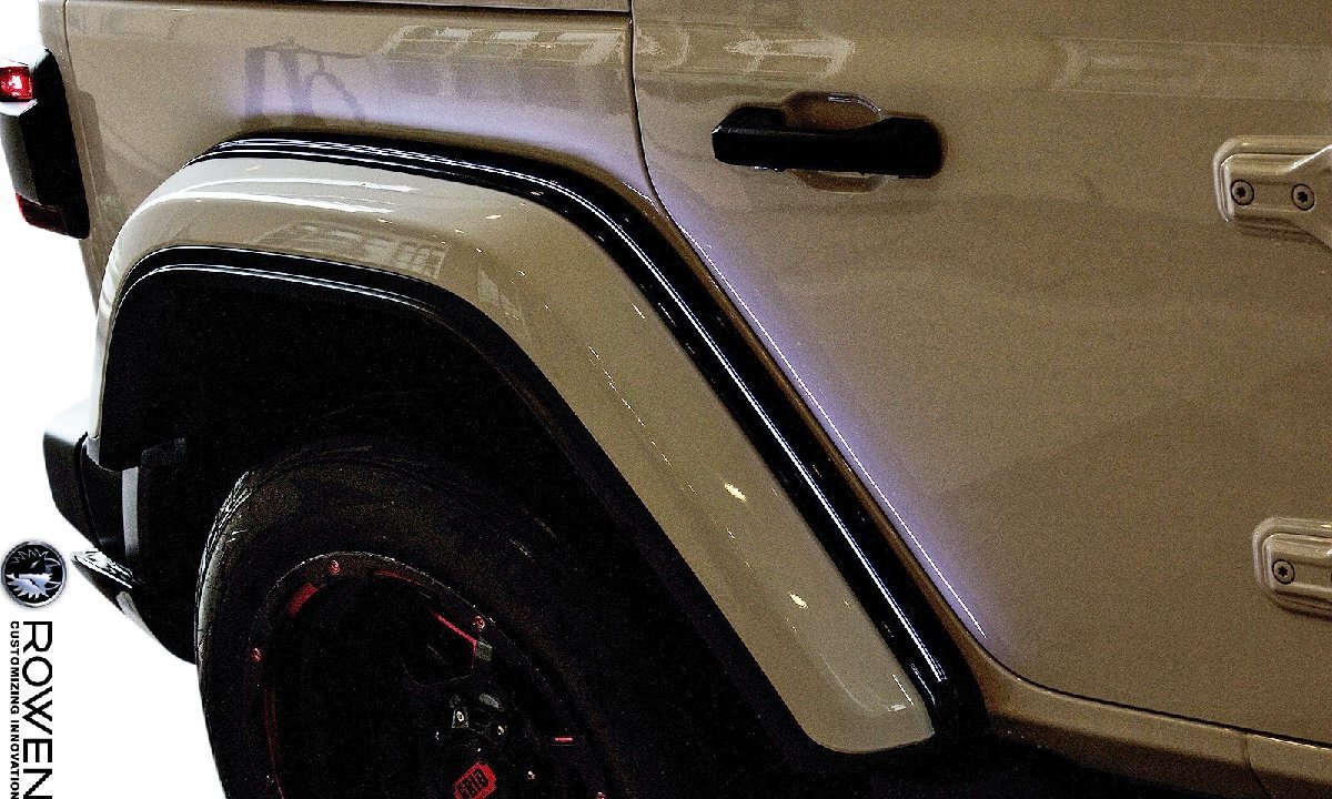 【M's】 ジープ ラングラー JL 3BA (2018.11y-) ROWEN フェンダーアタッチメント 1台分 セット ロェン ロウェン 狼炎 エアロ 1J001F00拍卖