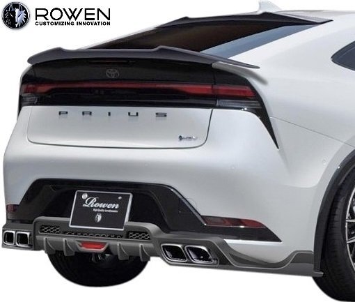 【M’s】 トヨタ 60系 プリウス MXWH6# ZVW6# (2023.01-) ROWEN リアアンダースポイラー マフラーTips付 ロエン 60 新型プリウス 1T054P00拍卖