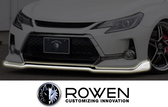 【M's】TOYOTA マークX G's (2012.08-2016.11) ROWEN フロントリップスポイラー//FRP エアロ ロェン ローウェン ロウェン 1T010A00拍卖