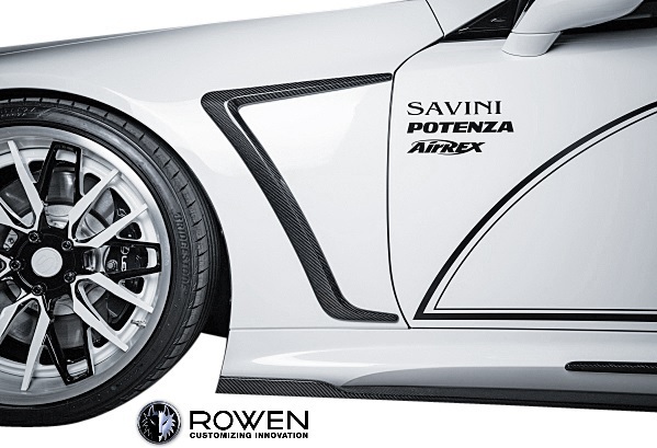 【M's】レクサス LC LC500 LC500h (2017.03-) ROWEN フロントフェンダーエクステンション / FRP 未塗装 ロェン ロウェン エアロ 1L007E20拍卖