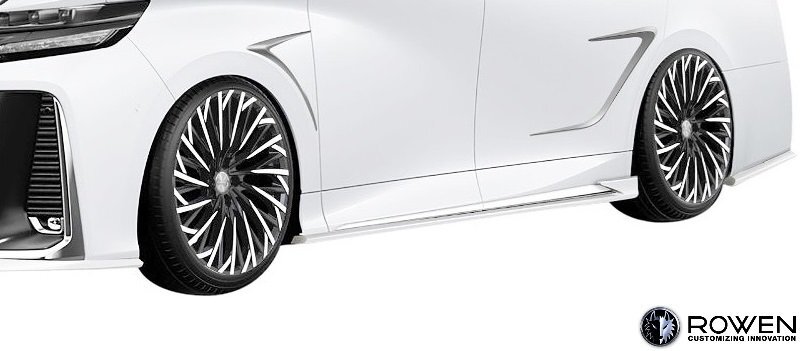 【M's】 40 ヴェルファイア Executive Lounge Z 2023/6- ROWEN サイドパネル 左右 6pcs Dry FRP ロェン ロウェン エアロ パーツ 1T058J00拍卖