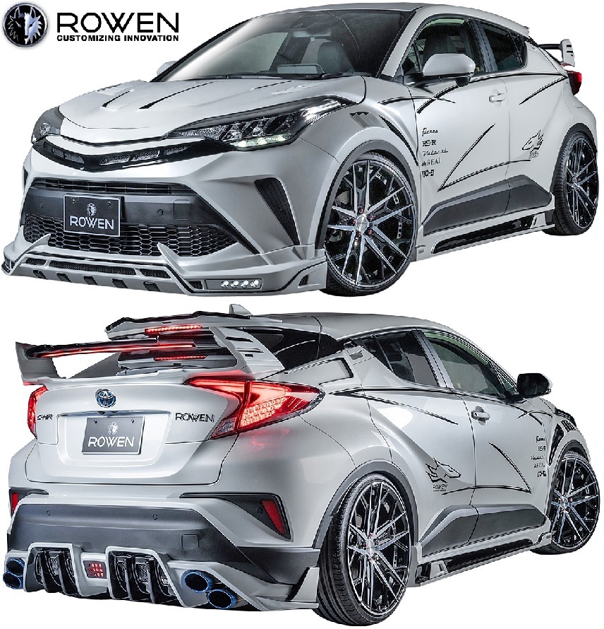 【M's】トヨタ C-HR 後期 S/S-Tグレード専用 (2019.10-) ROWEN エアロキット 3点//ロェン ロウェン ローエン フルエアロ エアロセット拍卖