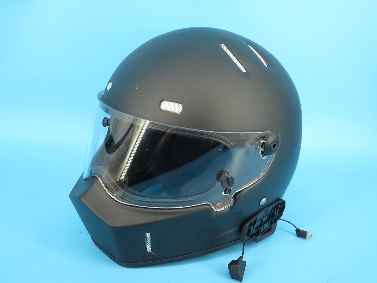 美品 マッドマックス FMVSS No.218 ヘルメット Lサイズ(相当) シールド付き 梱包方法B (URT55拍卖