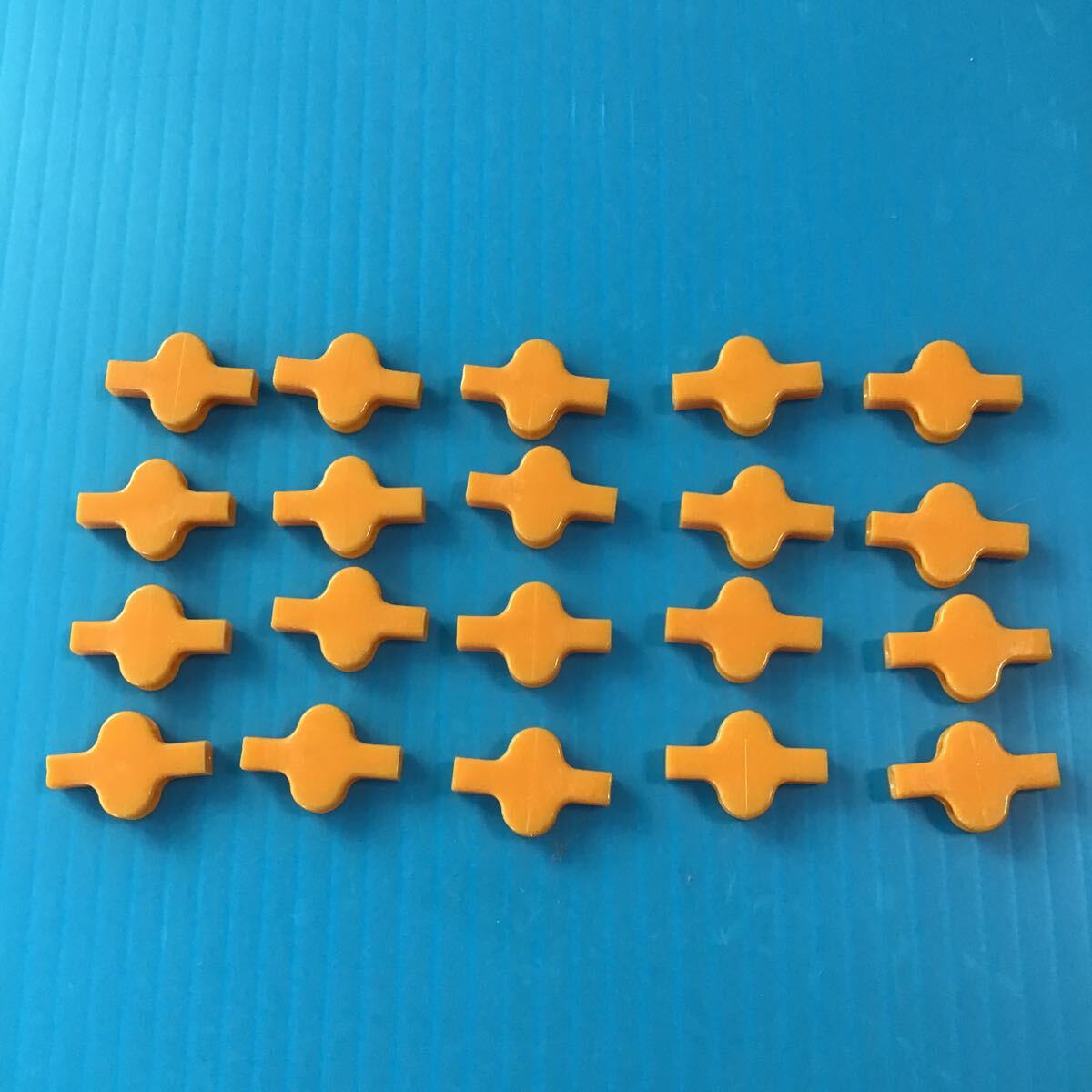 used 「 LaQ ラキュー ジョイント パーツ 橙色 No.3 20個 」オレンジ 細長パーツ / 20ピース / パズルブロック 知育玩具 正規品 バラ売り拍卖