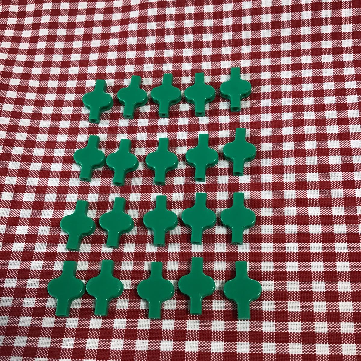 used 「 LaQ ラキュー ジョイント パーツ 緑色 No.3 20個 」グリーン 細長パーツ / 20ピース / パズルブロック 知育玩具 正規品 バラ売り拍卖