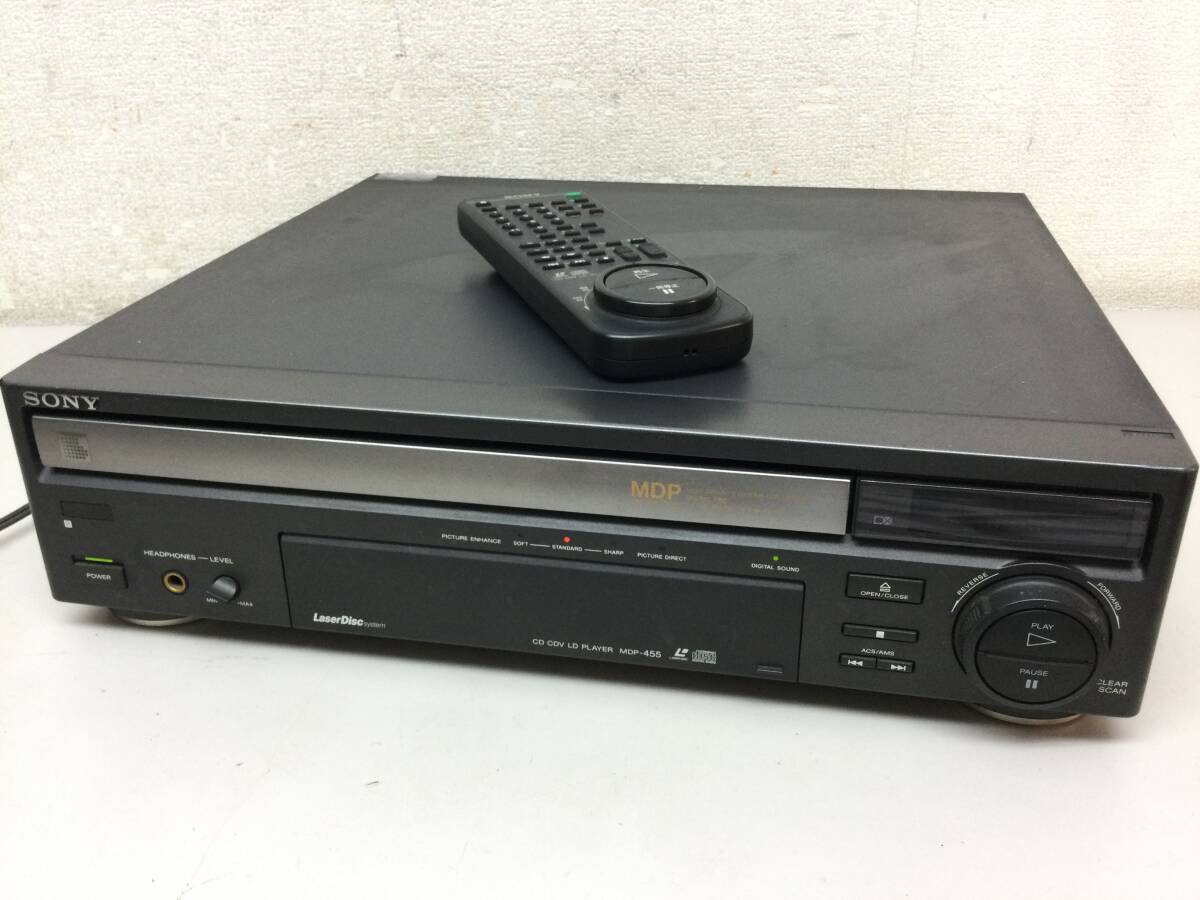 SONY ソニー CD CDV LD マルチプレイヤー MDP-455 リモコン付き ジャンク拍卖