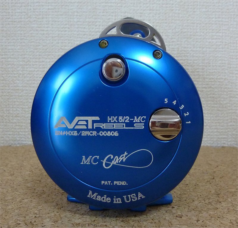 ★Avetm MC HX 5/2 2-speed BLUE (Magic Cast) 右ハンドル USA製 アベット リール★拍卖