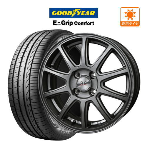 サマータイヤ ホイール 4本 BADX ロクサーニスポーツ SP10 グッドイヤー エフィシエント グリップ コンフォート 165/55R15拍卖